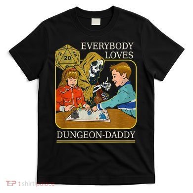 RPG D20 Dice Dungeon-Daddy Fantasy Pen and Paper Boardgame T-Shirt
