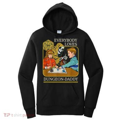 RPG D20 Dice Dungeon-Daddy Fantasy Pen and Paper Boardgame Women's Hoodie