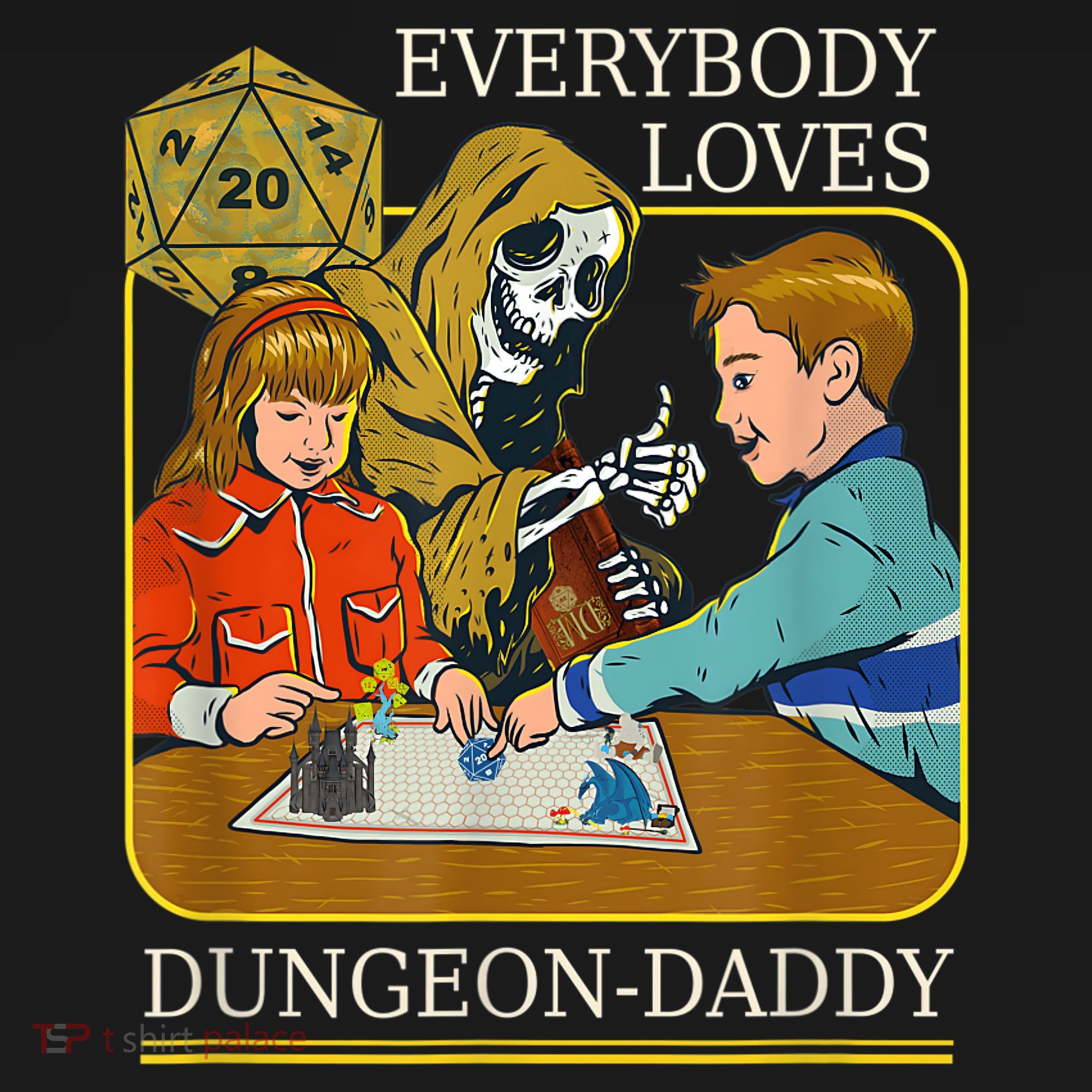 RPG D20 Dice Dungeon-Daddy Fantasy Pen and Paper Boardgame Women's Hoodie