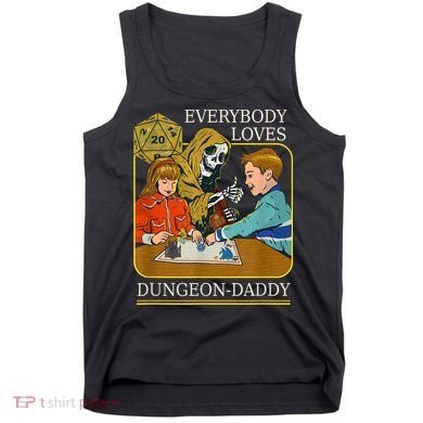 RPG D20 Dice Dungeon-Daddy Fantasy Pen and Paper Boardgame Tank Top