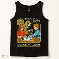 RPG D20 Dice Dungeon-Daddy Fantasy Pen and Paper Boardgame Tank Top thumb 2