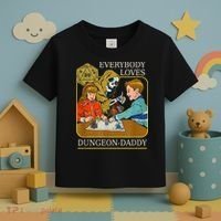 RPG D20 Dice Dungeon-Daddy Fantasy Pen and Paper Boardgame Toddler T-Shirt thumb 3
