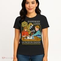 RPG D20 Dice Dungeon-Daddy Fantasy Pen and Paper Boardgame Women's T-Shirt thumb 4