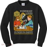 RPG D20 Dice Dungeon-Daddy Fantasy Pen and Paper Boardgame Kids Sweatshirt thumb 0
