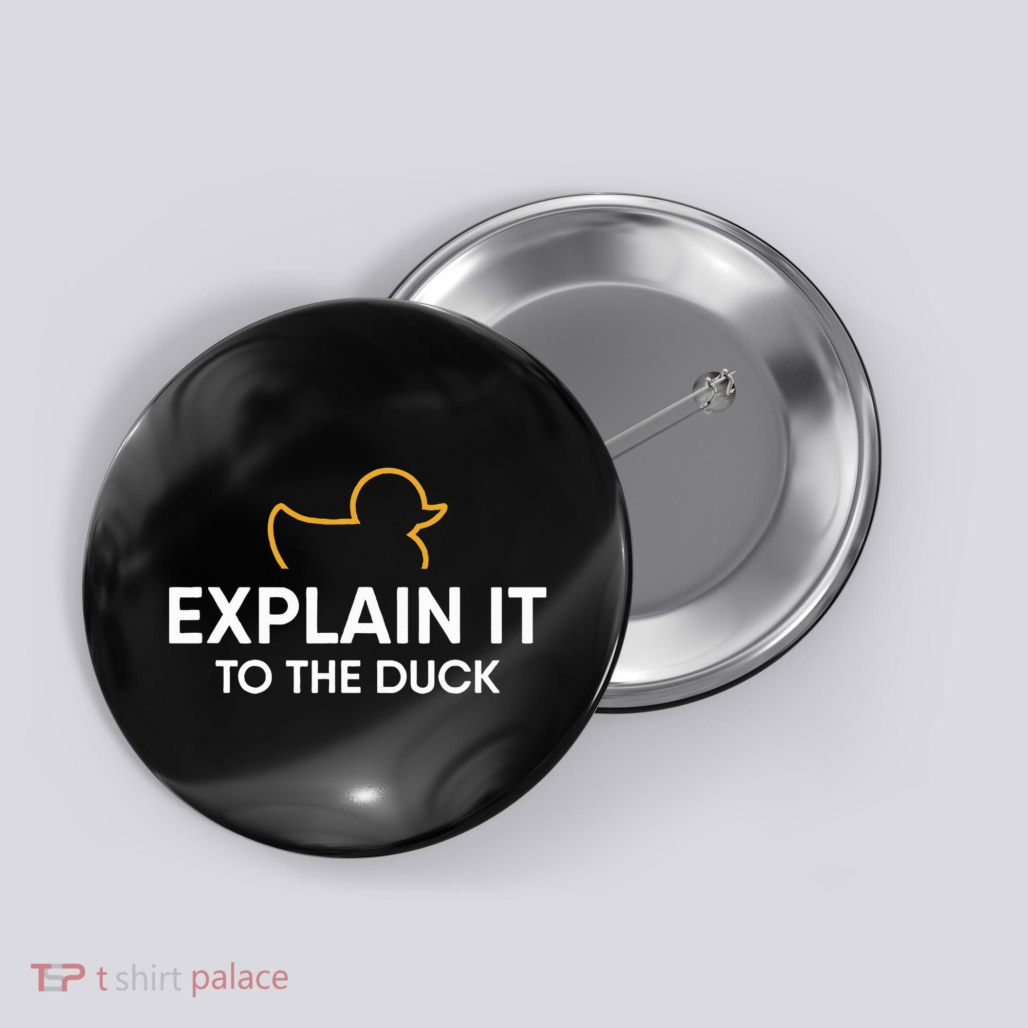 Rubber Duck Debugging Explain It To The Duck Programmer  Button