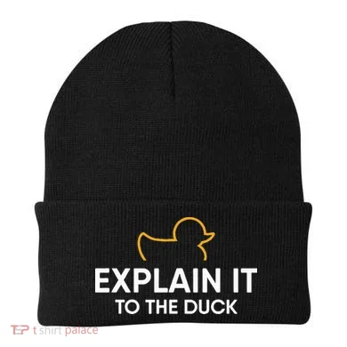 Rubber Duck Debugging Explain It To The Duck Programmer Beanie