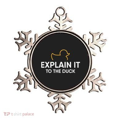Rubber Duck Debugging Explain It To The Duck Programmer  Ornament