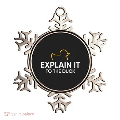 Rubber Duck Debugging Explain It To The Duck Programmer  Ornament