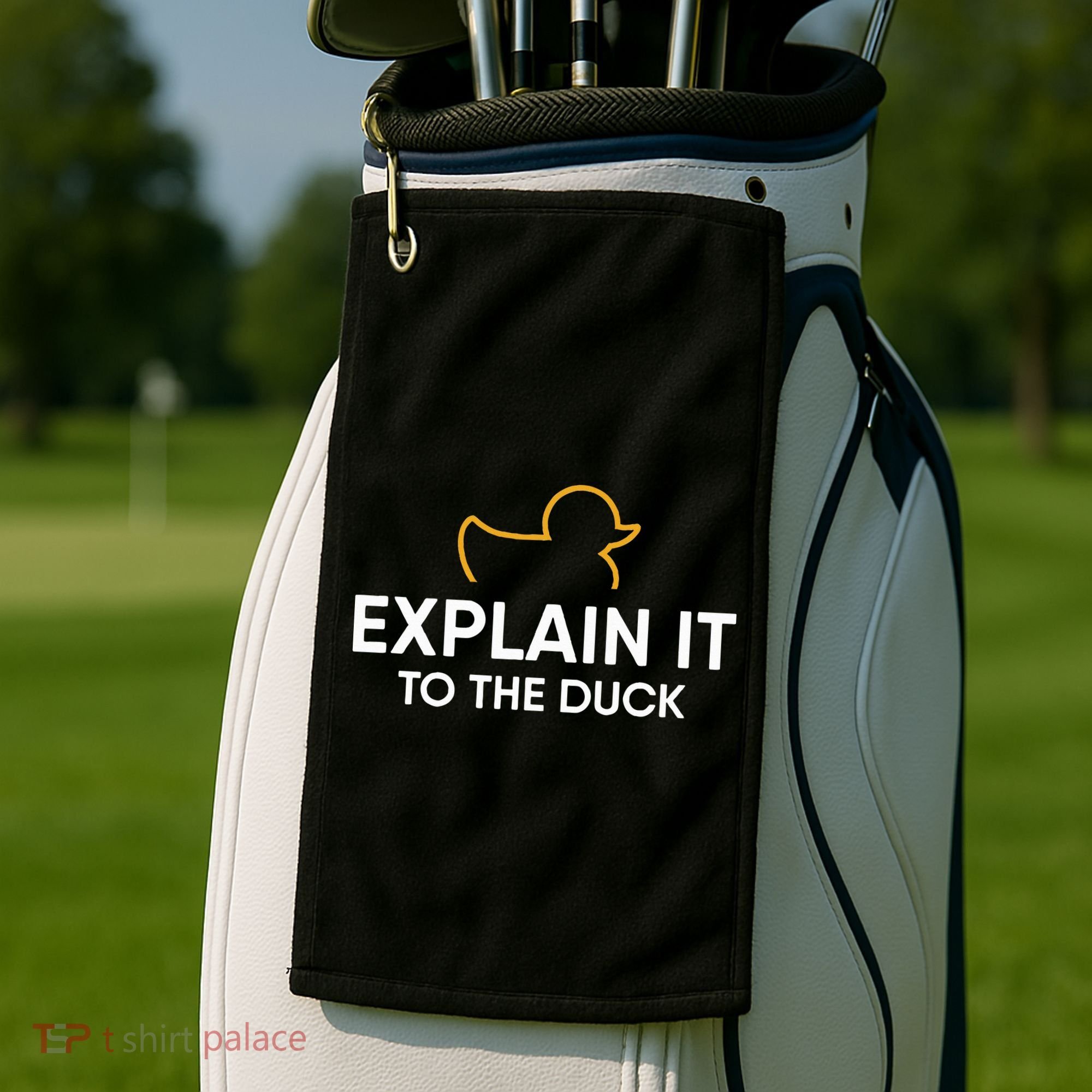 Rubber Duck Debugging Explain It To The Duck Programmer  Golf Towel