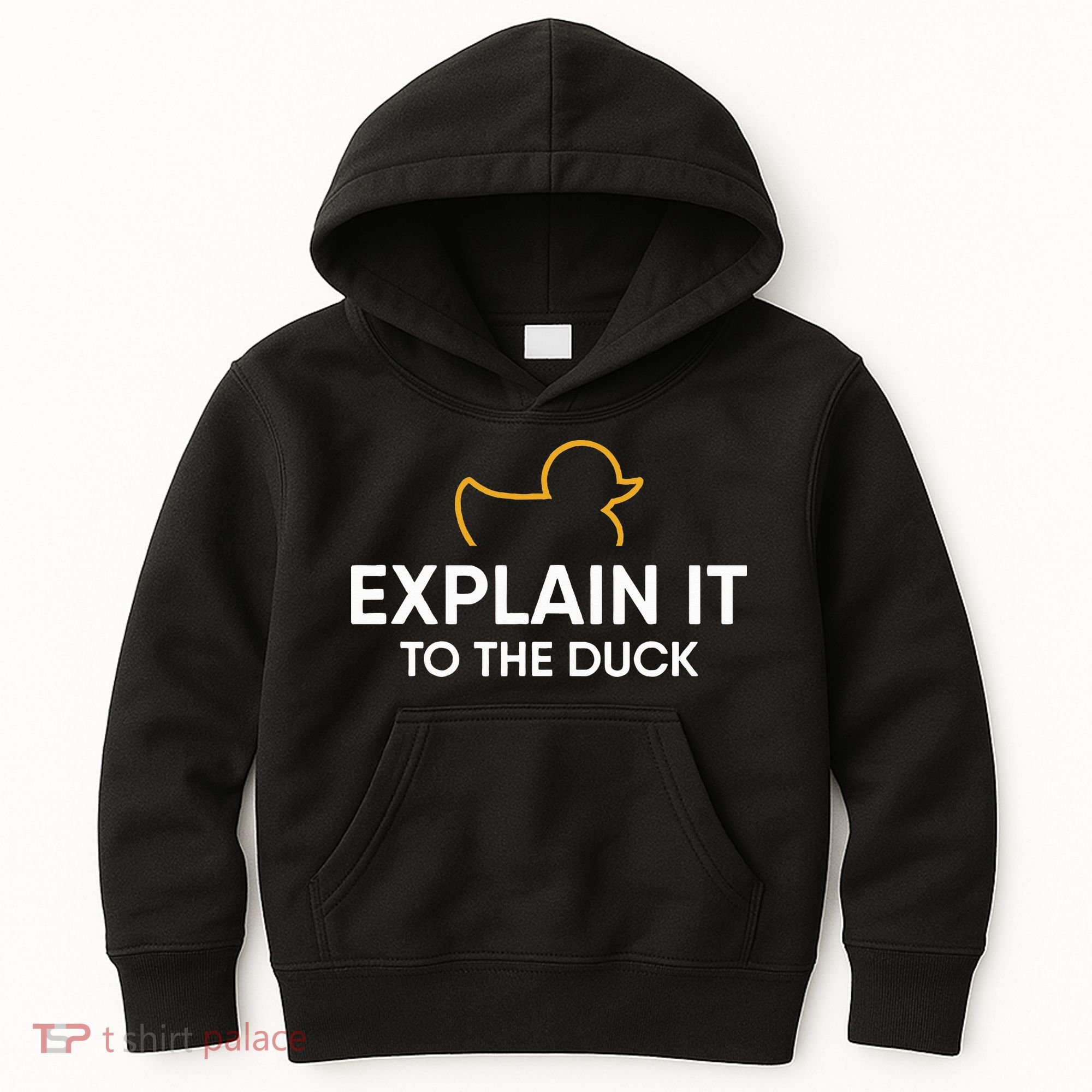 Rubber Duck Debugging Explain It To The Duck Programmer  Kids Hoodie