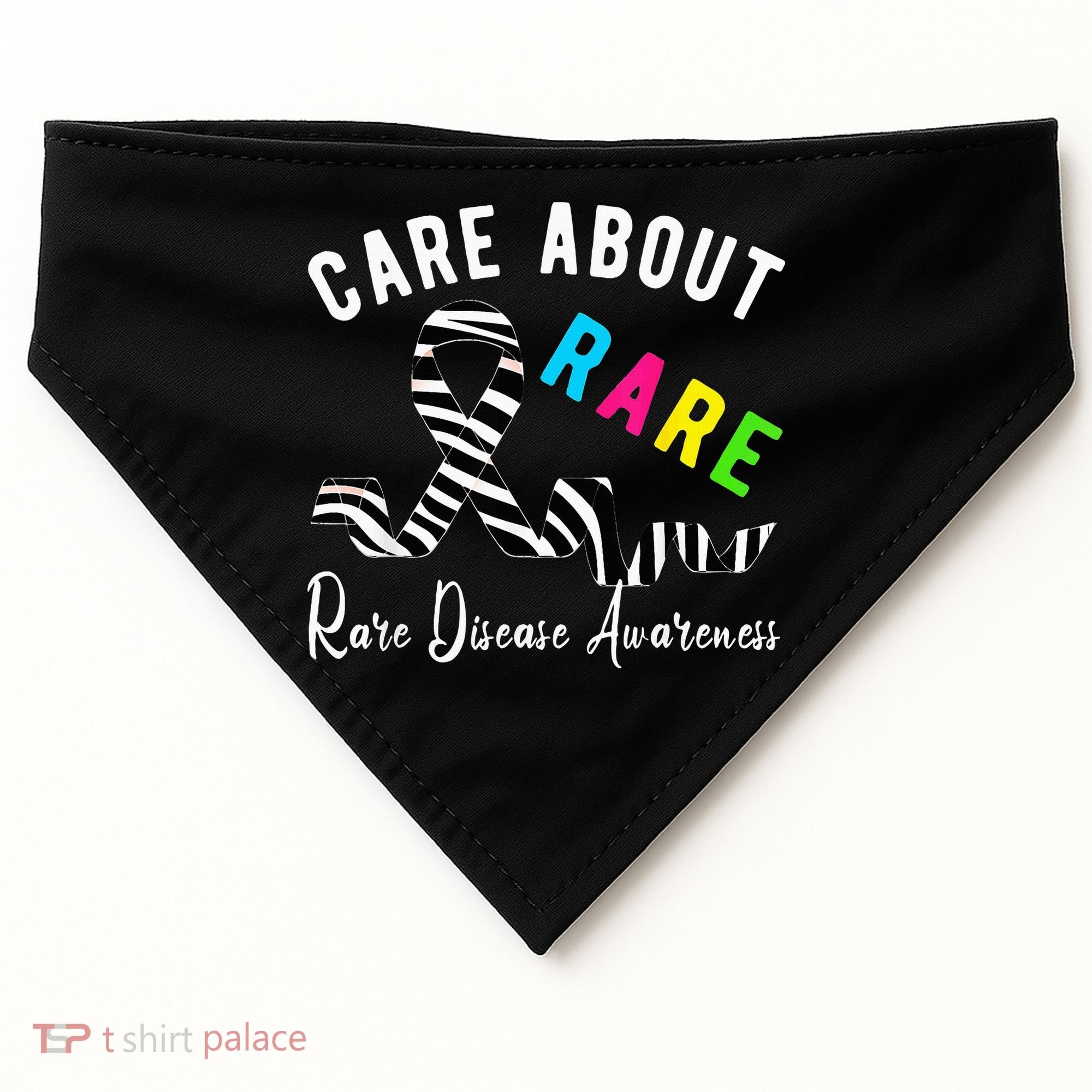 Rare Disease Day Care About Rare Disease Awareness USA-Made Doggie Bandana