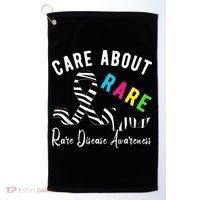 Rare Disease Day Care About Rare Disease Awareness Golf Towel thumb 0