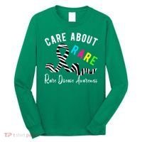 Rare Disease Day Care About Rare Disease Awareness Long Sleeve Shirt thumb 0
