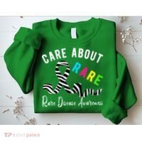 Rare Disease Day Care About Rare Disease Awareness Sweatshirt thumb 2
