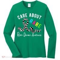 Rare Disease Day Care About Rare Disease Awareness Women's Long Sleeve Shirt thumb 0