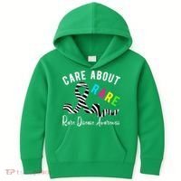 Rare Disease Day Care About Rare Disease Awareness Kids Hoodie thumb 0