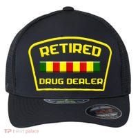 Retired Drug Dealer Funny Recovery  Flexfit Unipanel Trucker Cap thumb 0