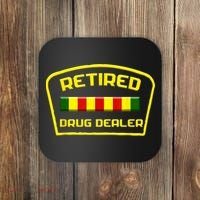 Retired Drug Dealer Funny Recovery  Coaster thumb 0