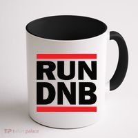 RUN DnB Drum And Bass Coffee Mug thumb 1