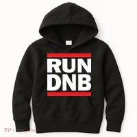 RUN DnB Drum And Bass Kids Hoodie thumb 0