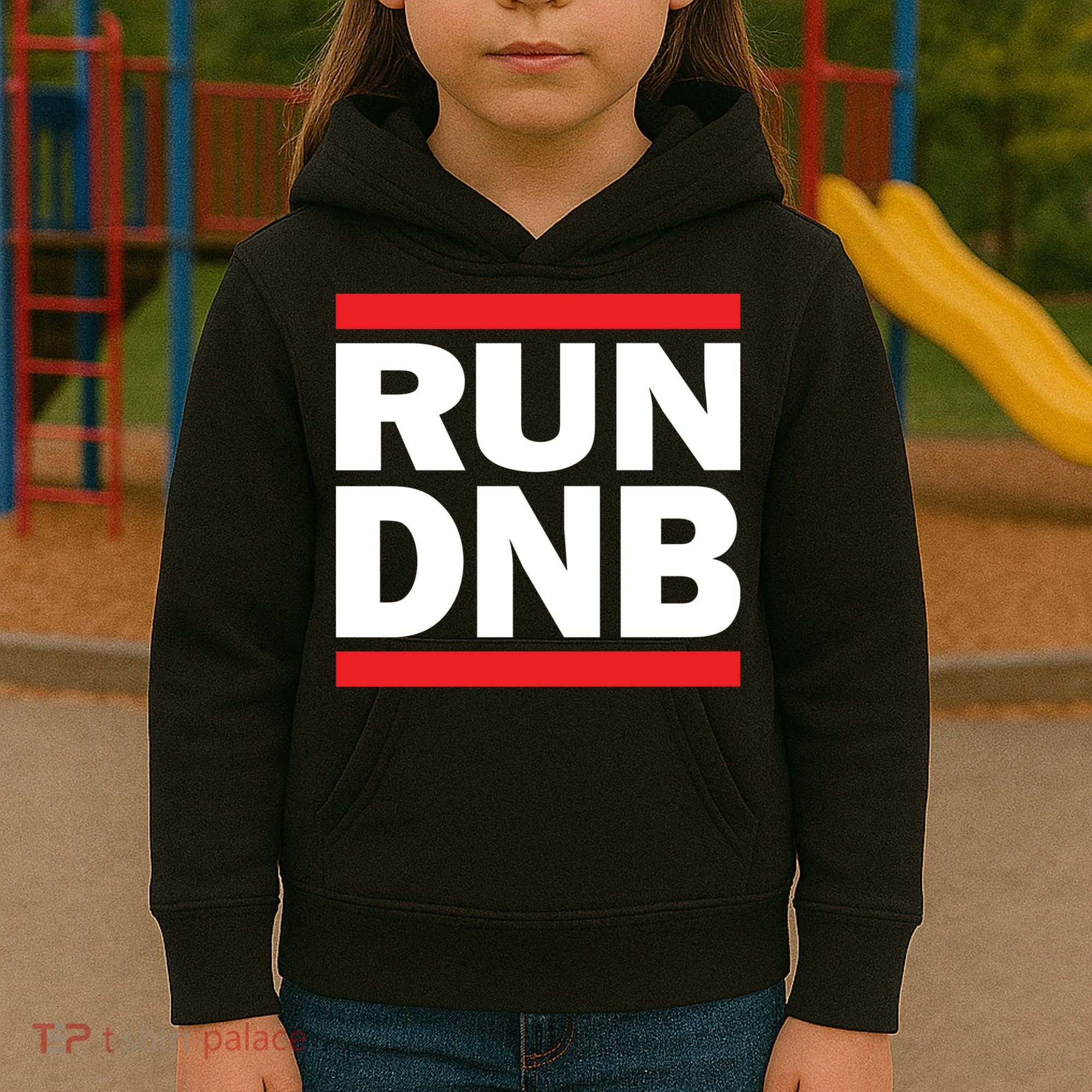 RUN DnB Drum And Bass Kids Hoodie