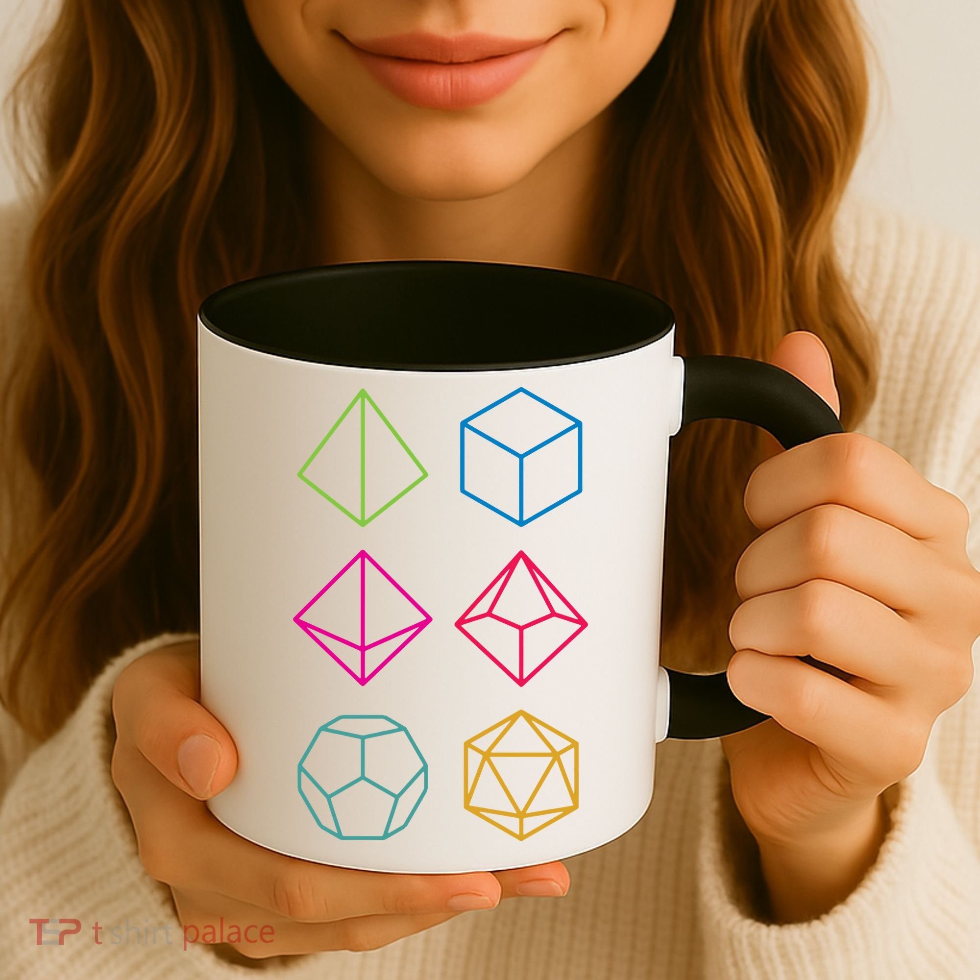 Roll Dungeons & Dragons Line Art Series Coffee Mug