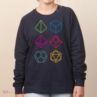 Roll Dungeons & Dragons Line Art Series Women's Sweatshirt thumb 0