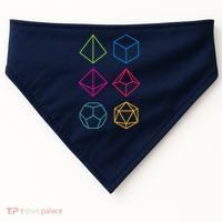 Roll Dungeons & Dragons Line Art Series USA-Made Doggie Bandana thumb 0