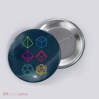 Roll Dungeons & Dragons Line Art Series Button thumb 0
