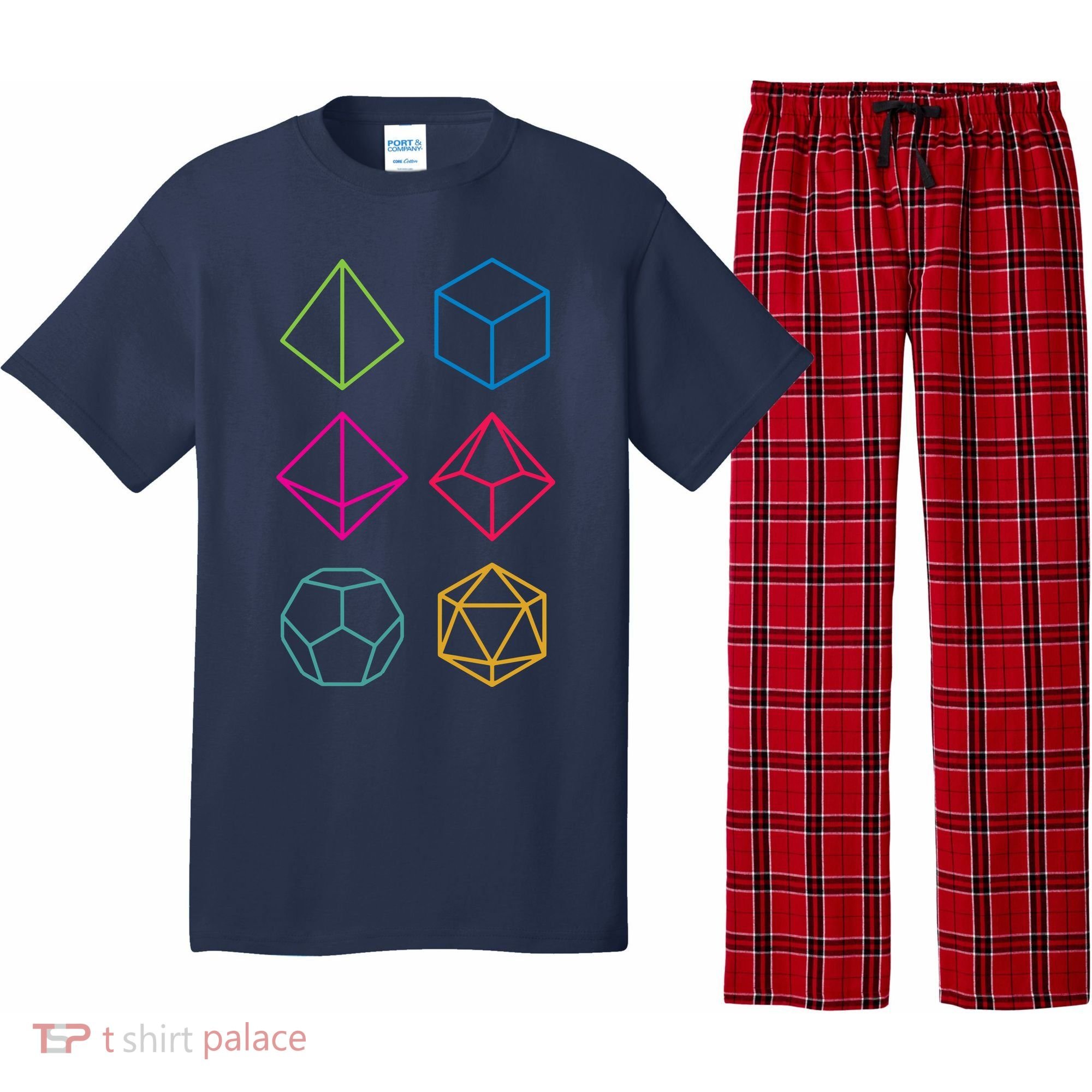 Roll Dungeons & Dragons Line Art Series Pajama Set