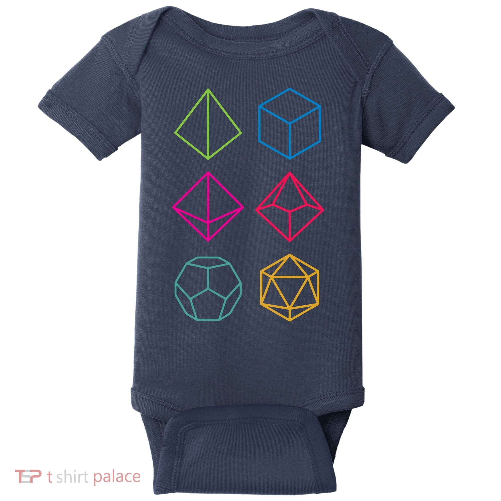 Roll Dungeons & Dragons Line Art Series Baby Bodysuit