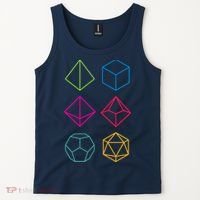 Roll Dungeons & Dragons Line Art Series Tank Top thumb 2