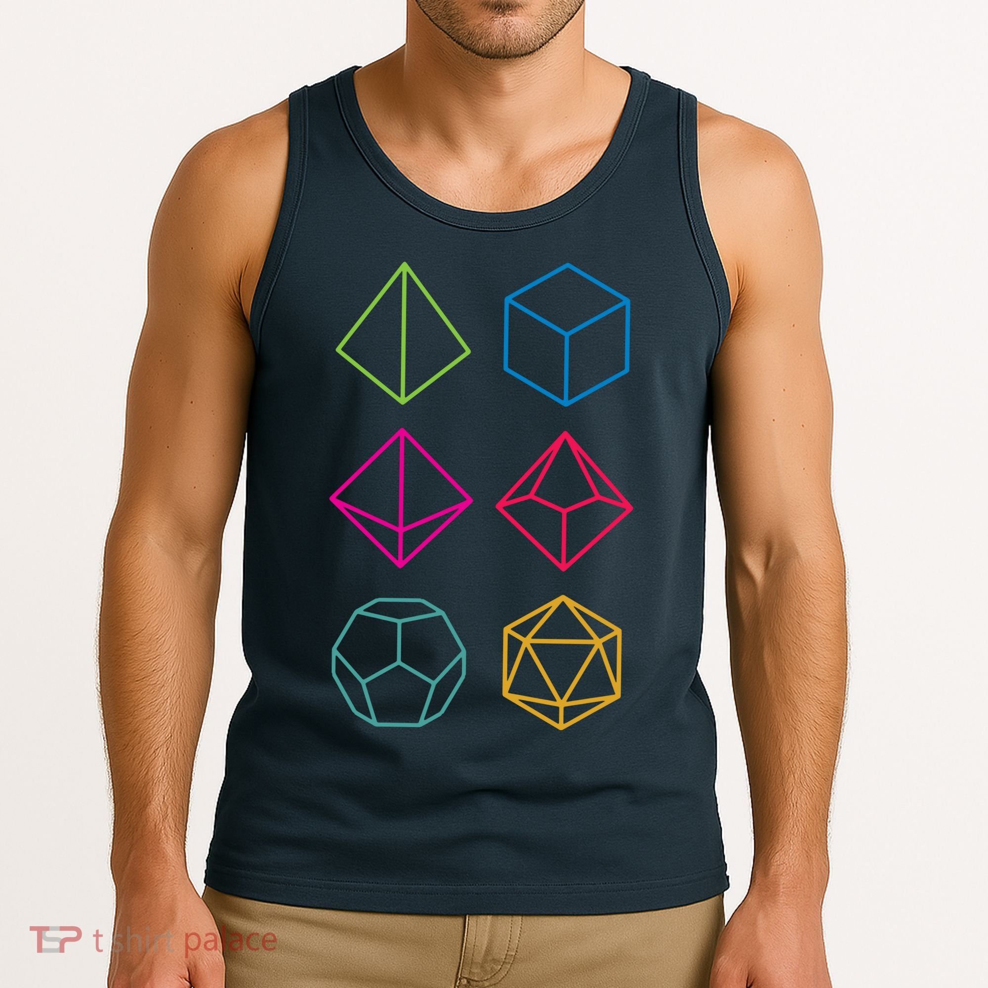 Roll Dungeons & Dragons Line Art Series Tank Top