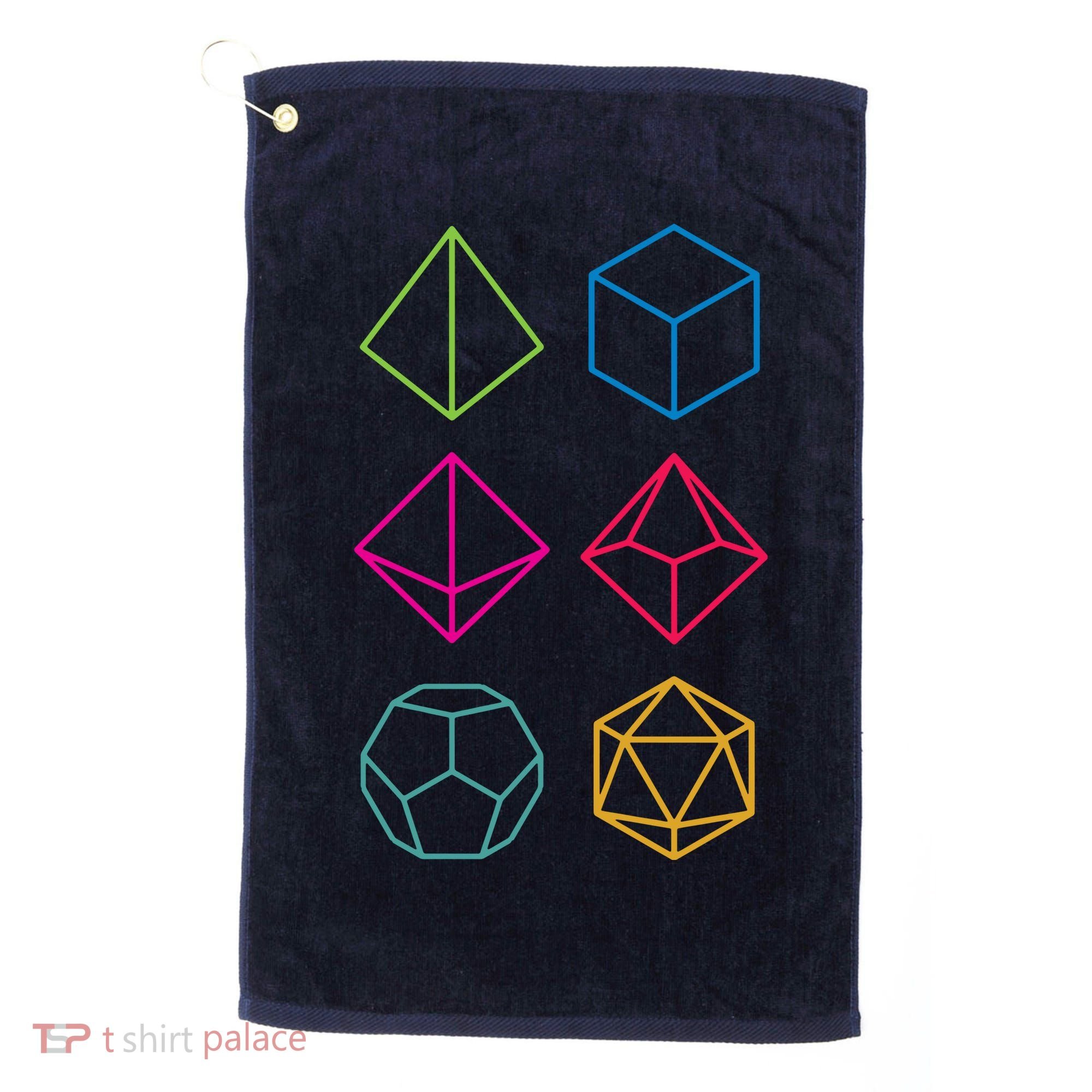 Roll Dungeons & Dragons Line Art Series Golf Towel