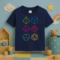 Roll Dungeons & Dragons Line Art Series Toddler T-Shirt thumb 3