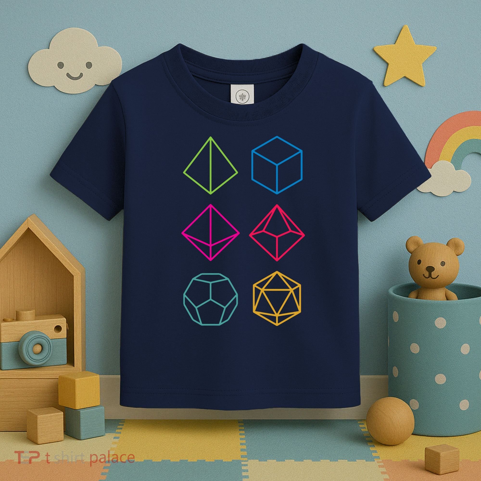 Roll Dungeons & Dragons Line Art Series Toddler T-Shirt
