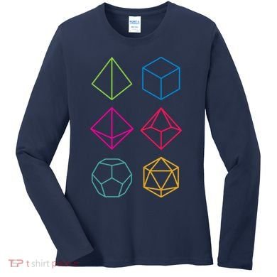 Roll Dungeons & Dragons Line Art Series Women's Long Sleeve Shirt