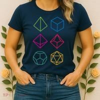 Roll Dungeons & Dragons Line Art Series Women's T-Shirt thumb 2