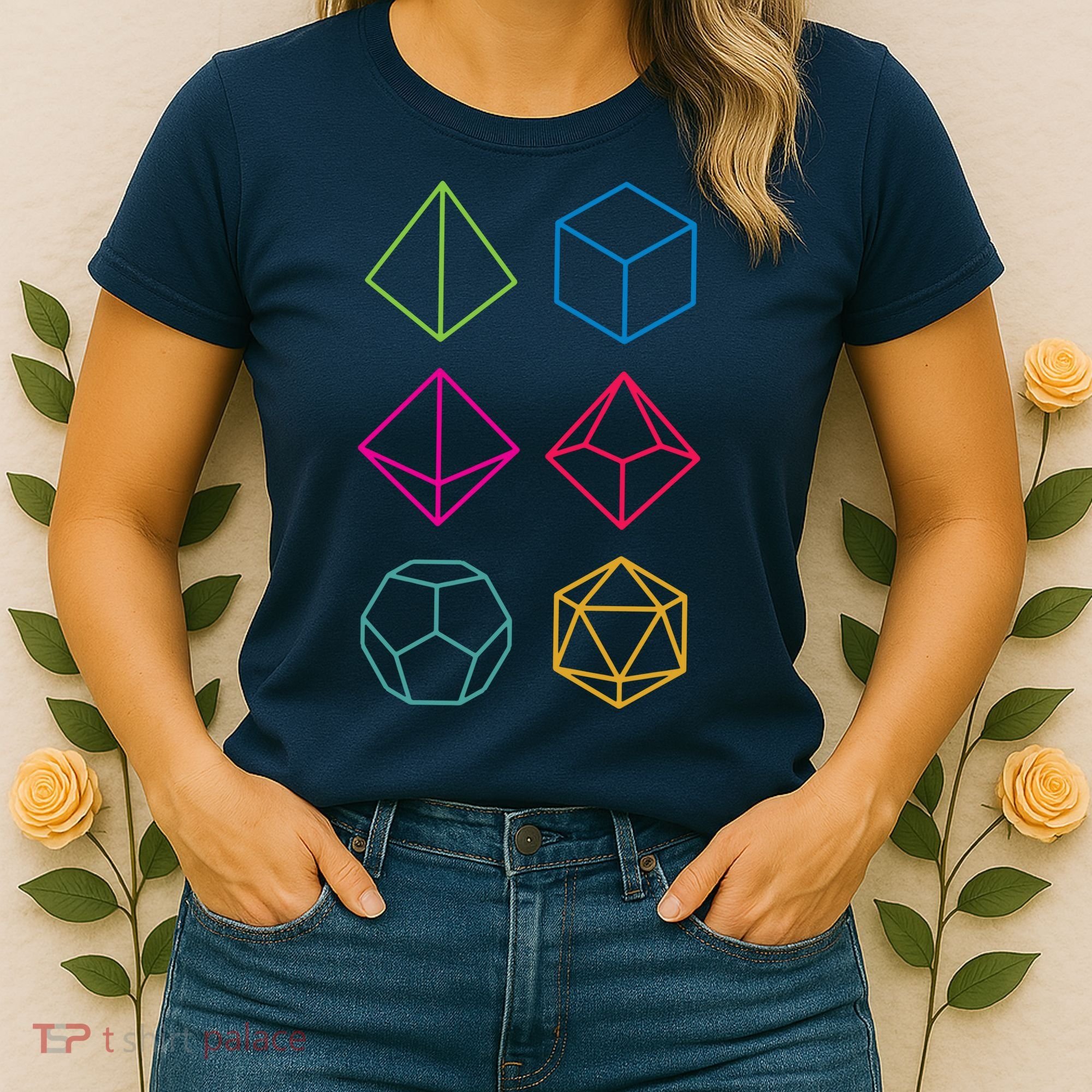 Roll Dungeons & Dragons Line Art Series Women's T-Shirt