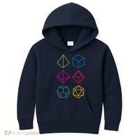 Roll Dungeons & Dragons Line Art Series Kids Hoodie thumb 0
