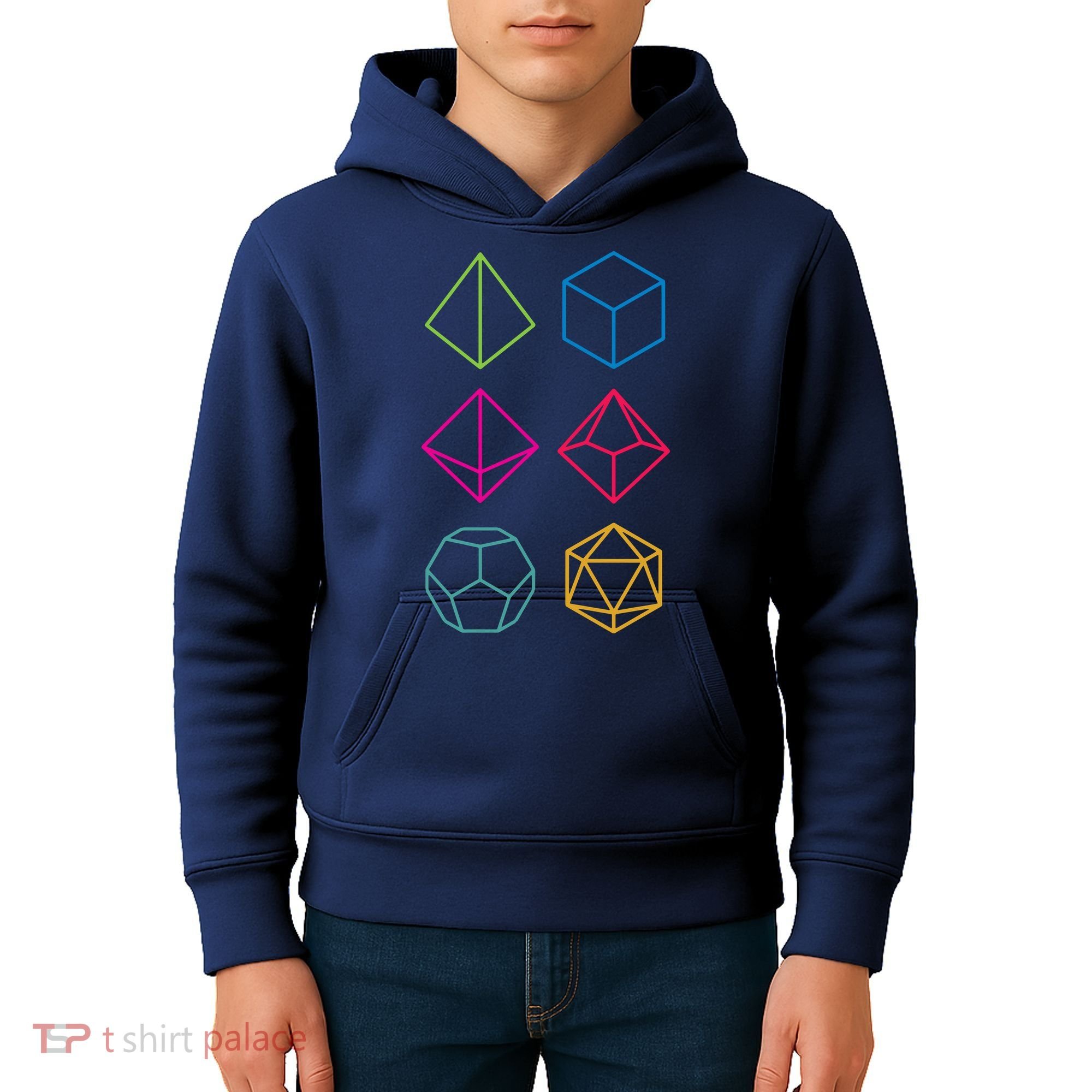 Roll Dungeons & Dragons Line Art Series Kids Hoodie