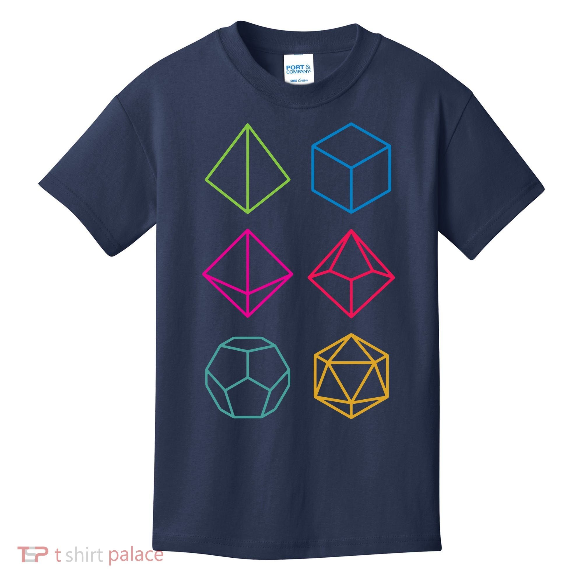 Roll Dungeons & Dragons Line Art Series Kids T-Shirt