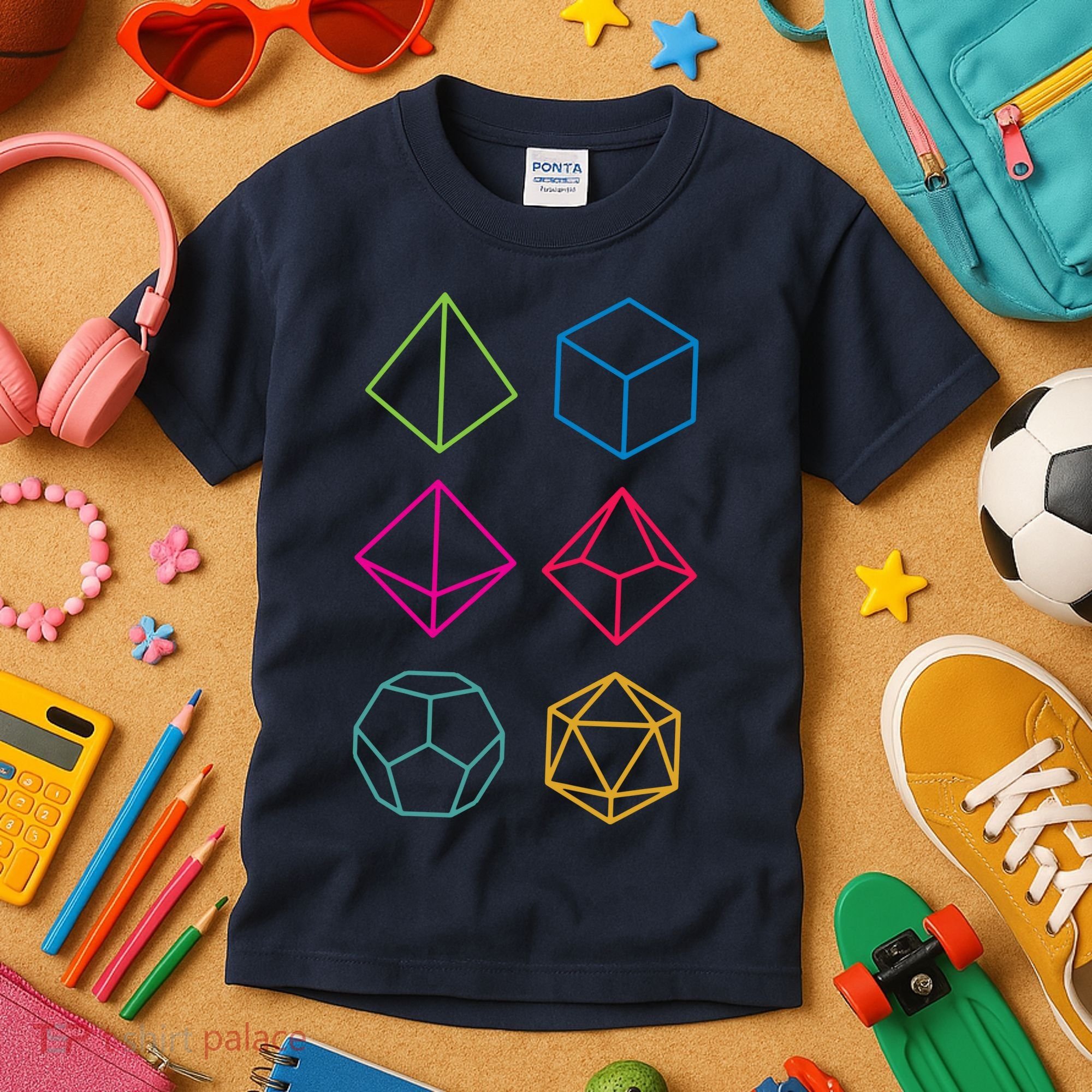 Roll Dungeons & Dragons Line Art Series Kids T-Shirt