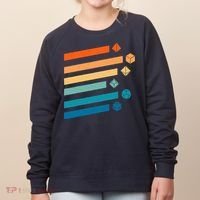 Retro Dungeons Dice D20 Dragons Fantasy Gaming Women's Sweatshirt thumb 0