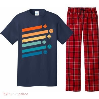 Retro Dungeons Dice D20 Dragons Fantasy Gaming Pajama Set