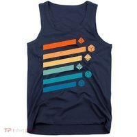 Retro Dungeons Dice D20 Dragons Fantasy Gaming Tank Top thumb 0
