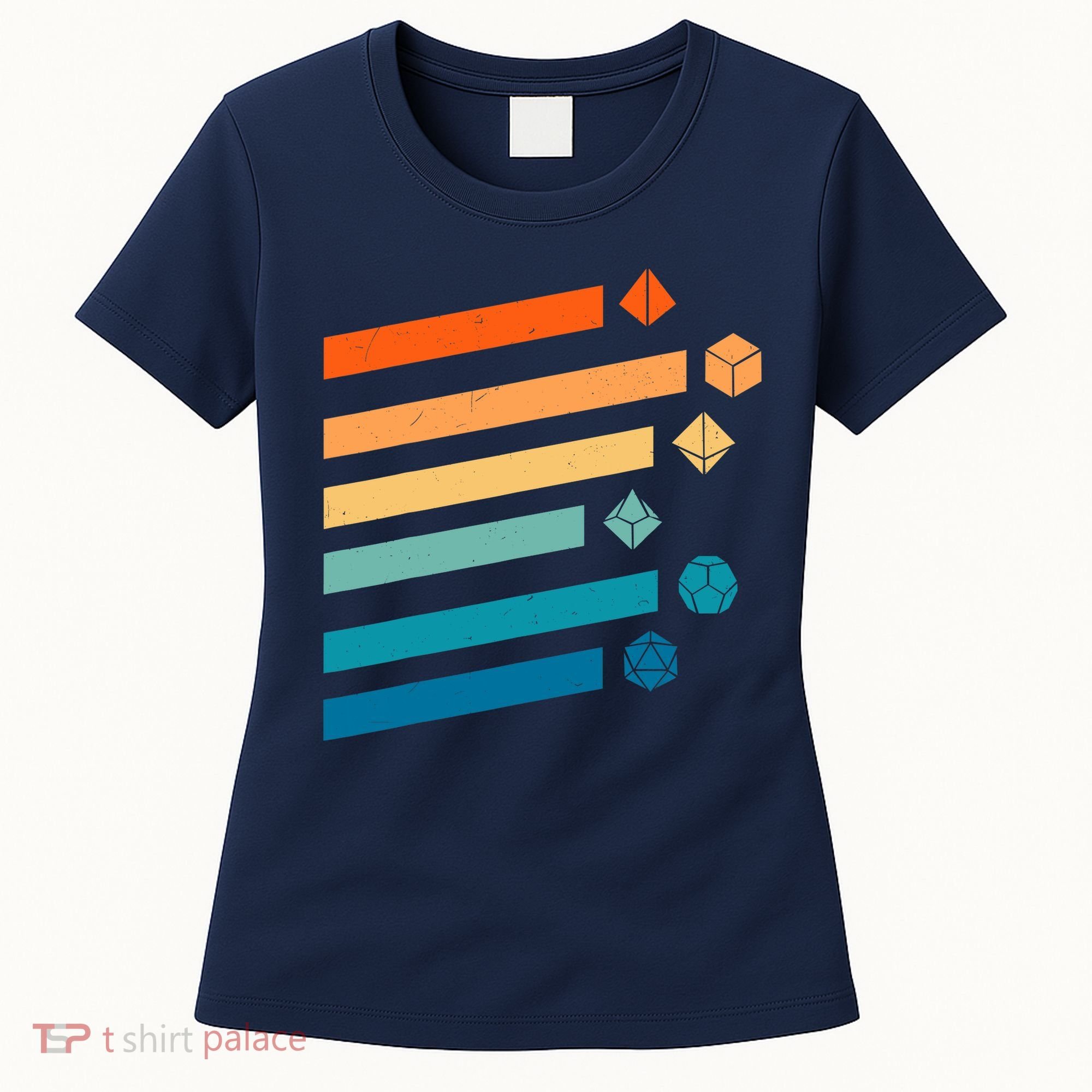 Retro Dungeons Dice D20 Dragons Fantasy Gaming Women's T-Shirt