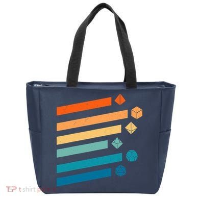 Retro Dungeons Dice D20 Dragons Fantasy Gaming Tote Bag