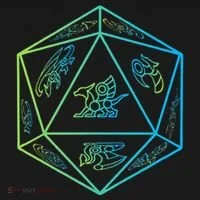 RPG Dragon Dice Polyhedral  RPG  Doggie Tank thumb 4