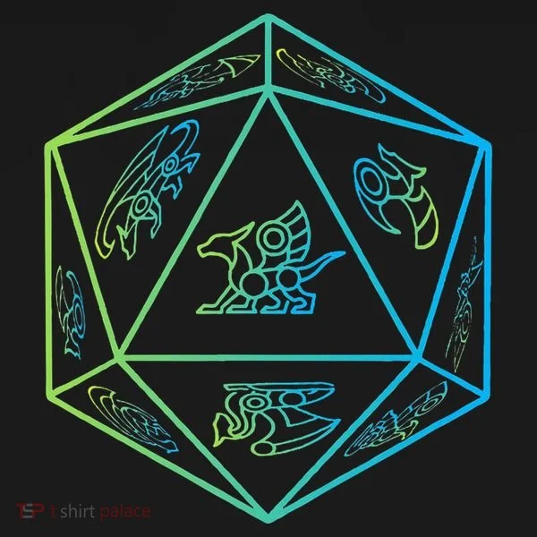 RPG Dragon Dice Polyhedral  RPG  Doggie Tank
